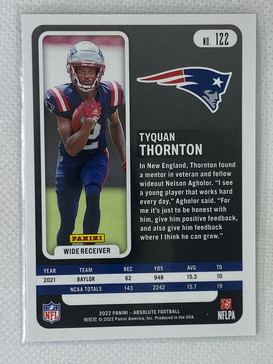 : 2022 Donruss #329 Bailey Zappe New England Patriots