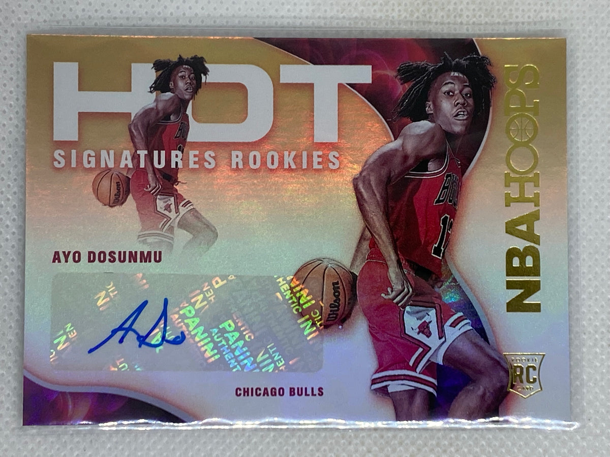 2021-22 Panini NBA Hoops Ayo Dosunmu Hot Signatures Rookies RC SSP #JS