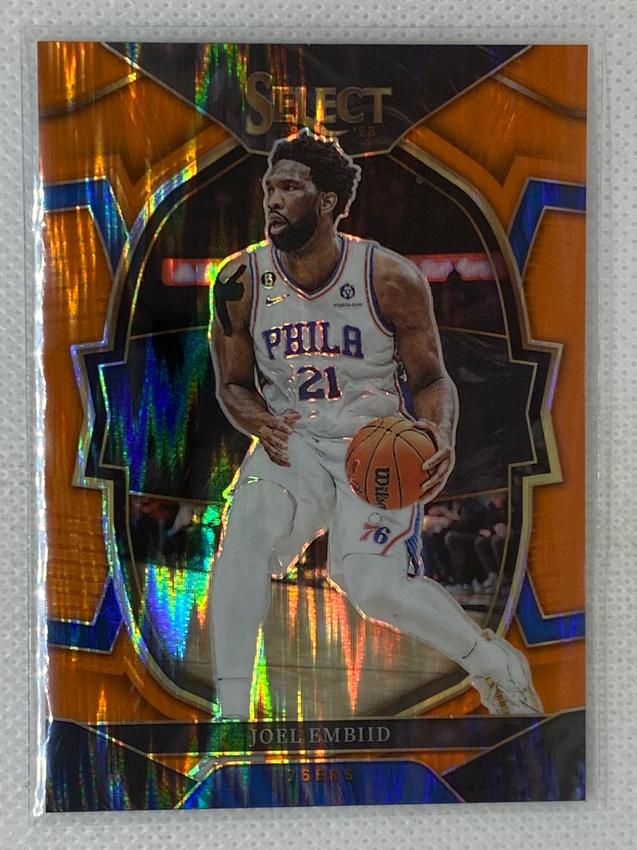 2022-23 Panini Select Orange Shimmer Joel Embiid #47