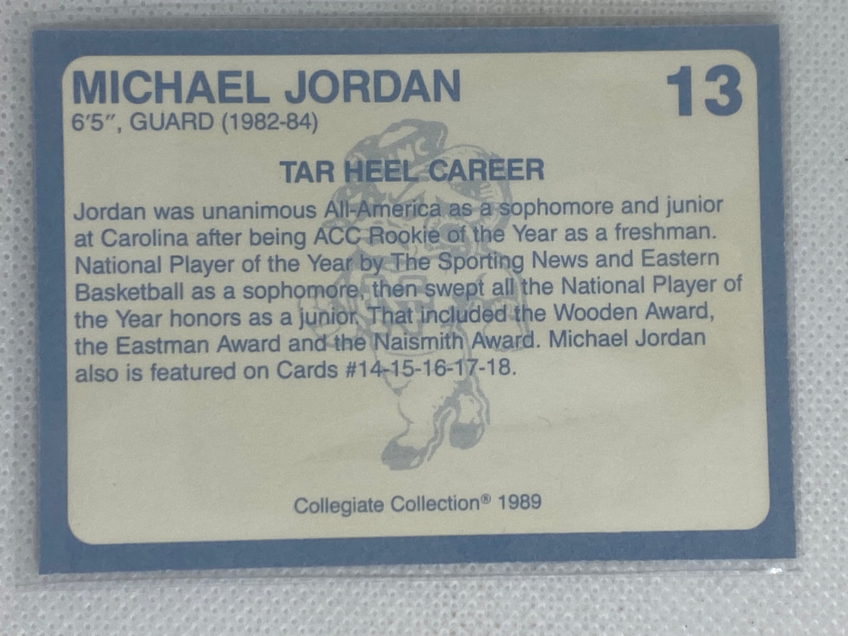 1989 Coca Cola Michael Jordan North Carolina Basketball Card #13 – ARD  Sports Memorabilia