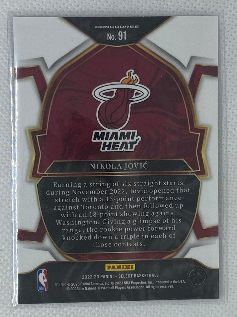 2022-23 PANINI INSTANT NIKOLA JOVIC #RPS-24 RPS FIRST LOOK MIAMI HEAT SGC  10 GM 7002442 - AA Mint Cards