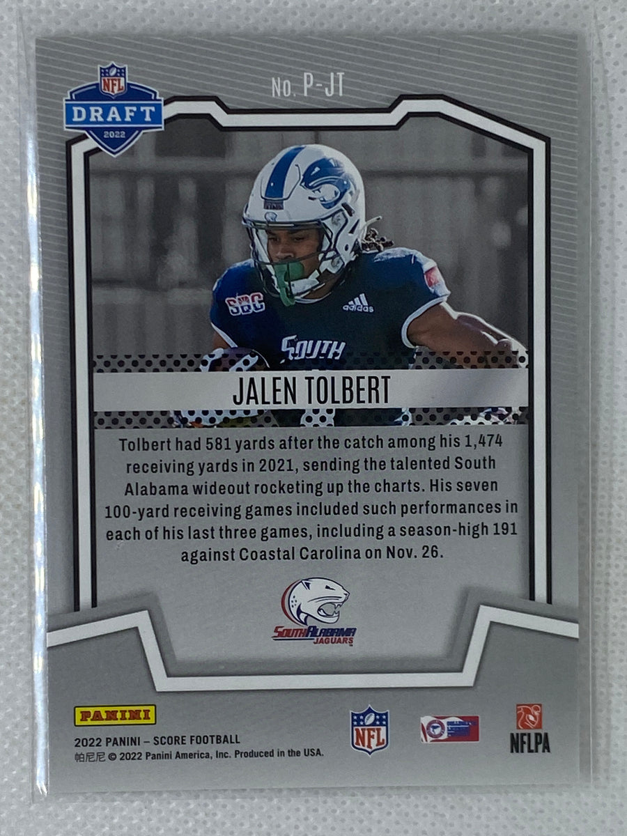 2022 Score PROtential Jalen Tolbert Rookie South Alabama Jaguars