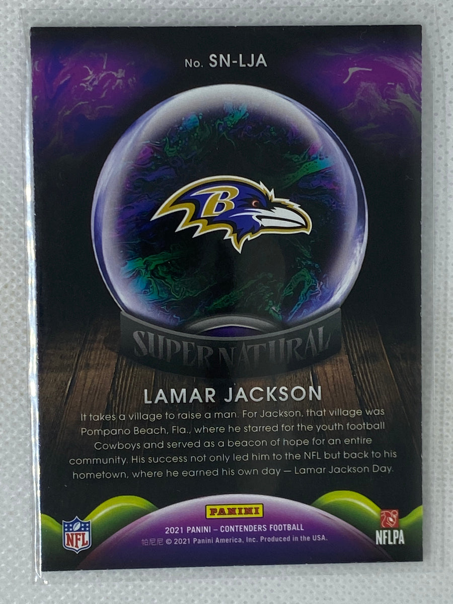 Lamar Jackson – Baltimore Ravens 2021 Panini Contenders Winning