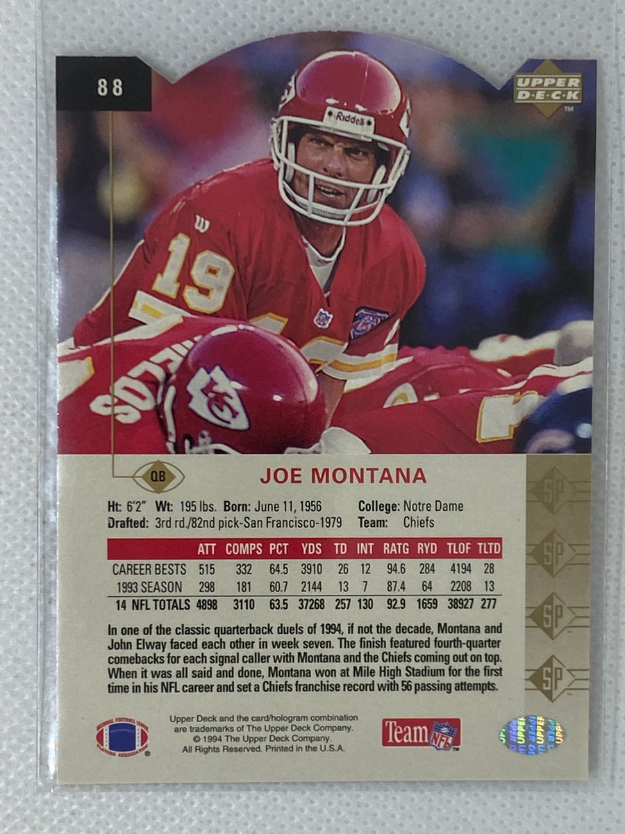 Joe Montana Kansas City Chiefs Memorabilia, Joe Montana