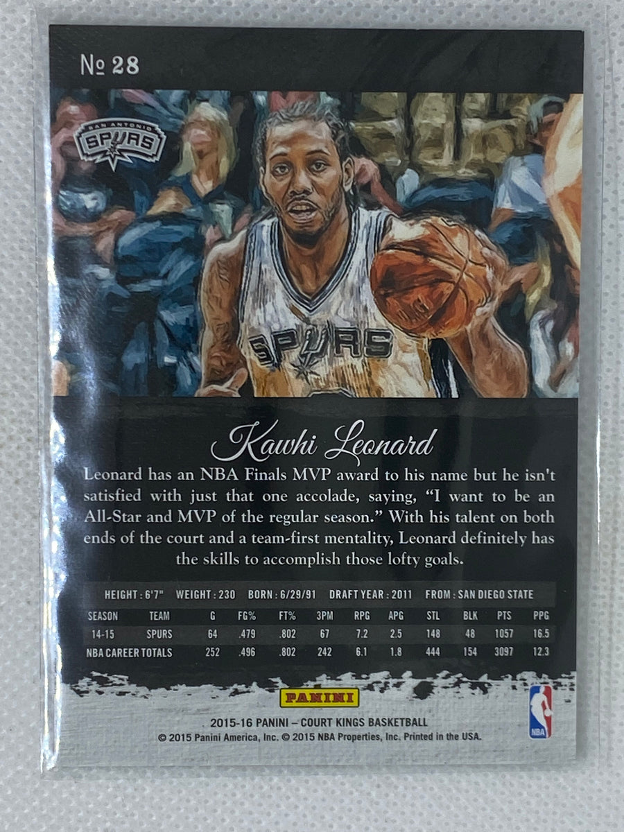 25シリKAWHI LEONARD 直筆サインPANINI