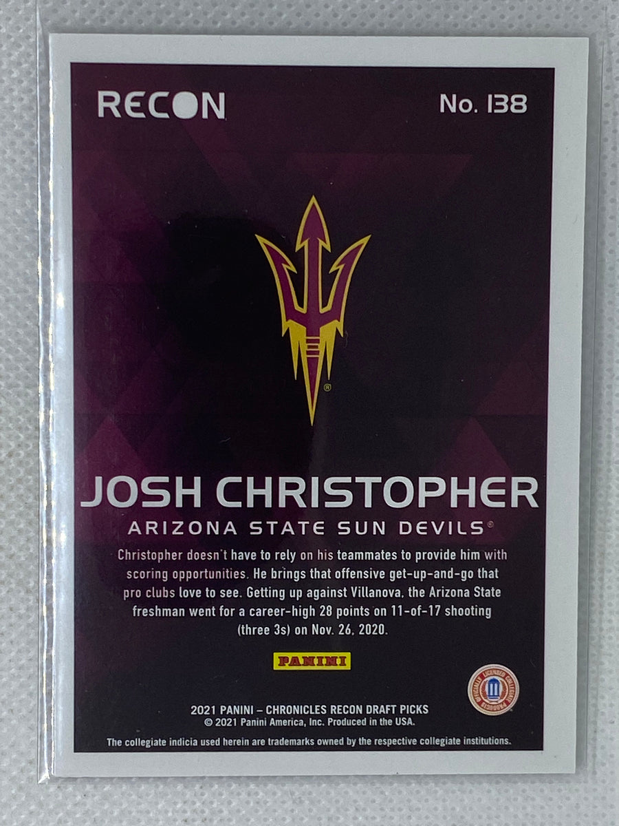 2021 Chronicles Recon Draft Picks Josh Christopher #138 Pink Holo RC R –  ARD Sports Memorabilia