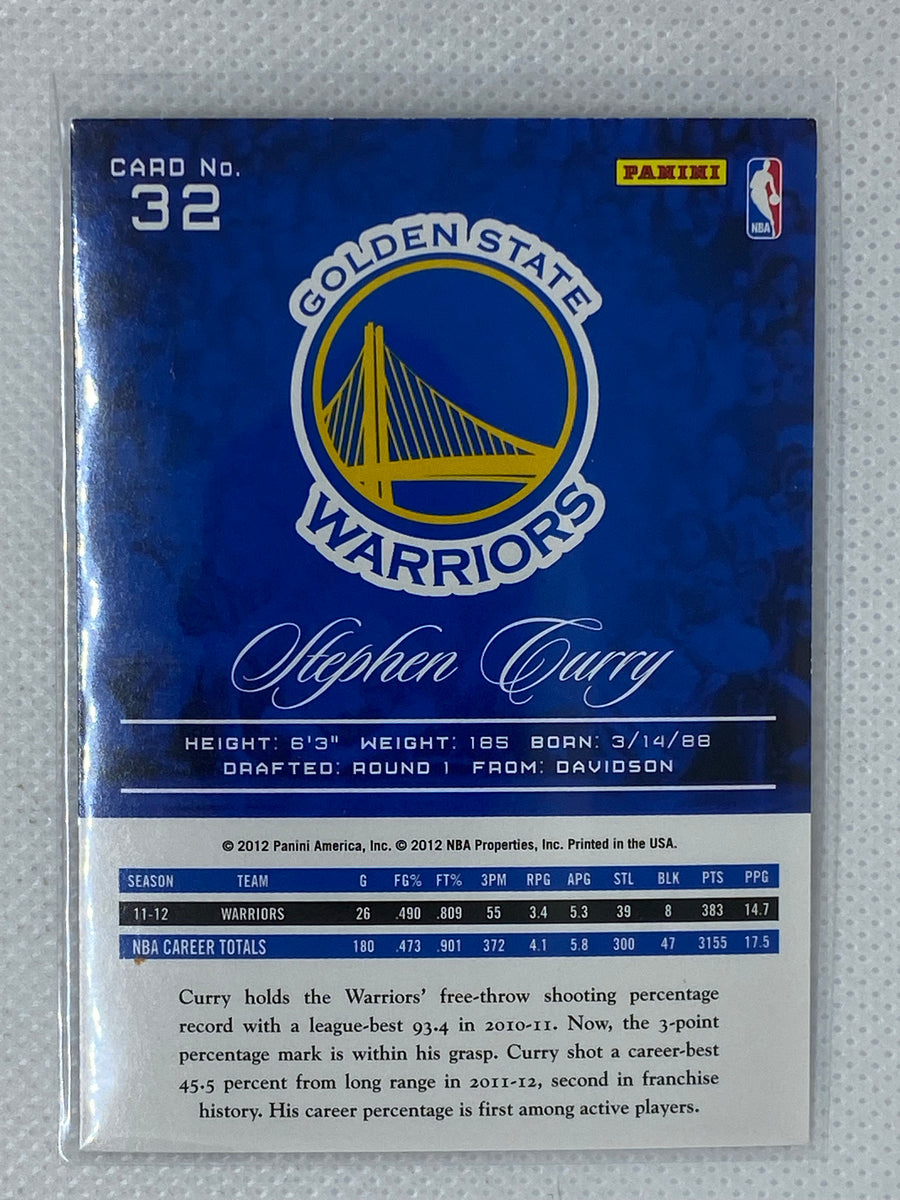 2012-13 Prestige Golden State Warriors Basketball Card #32 Stephen Cur –  ARD Sports Memorabilia