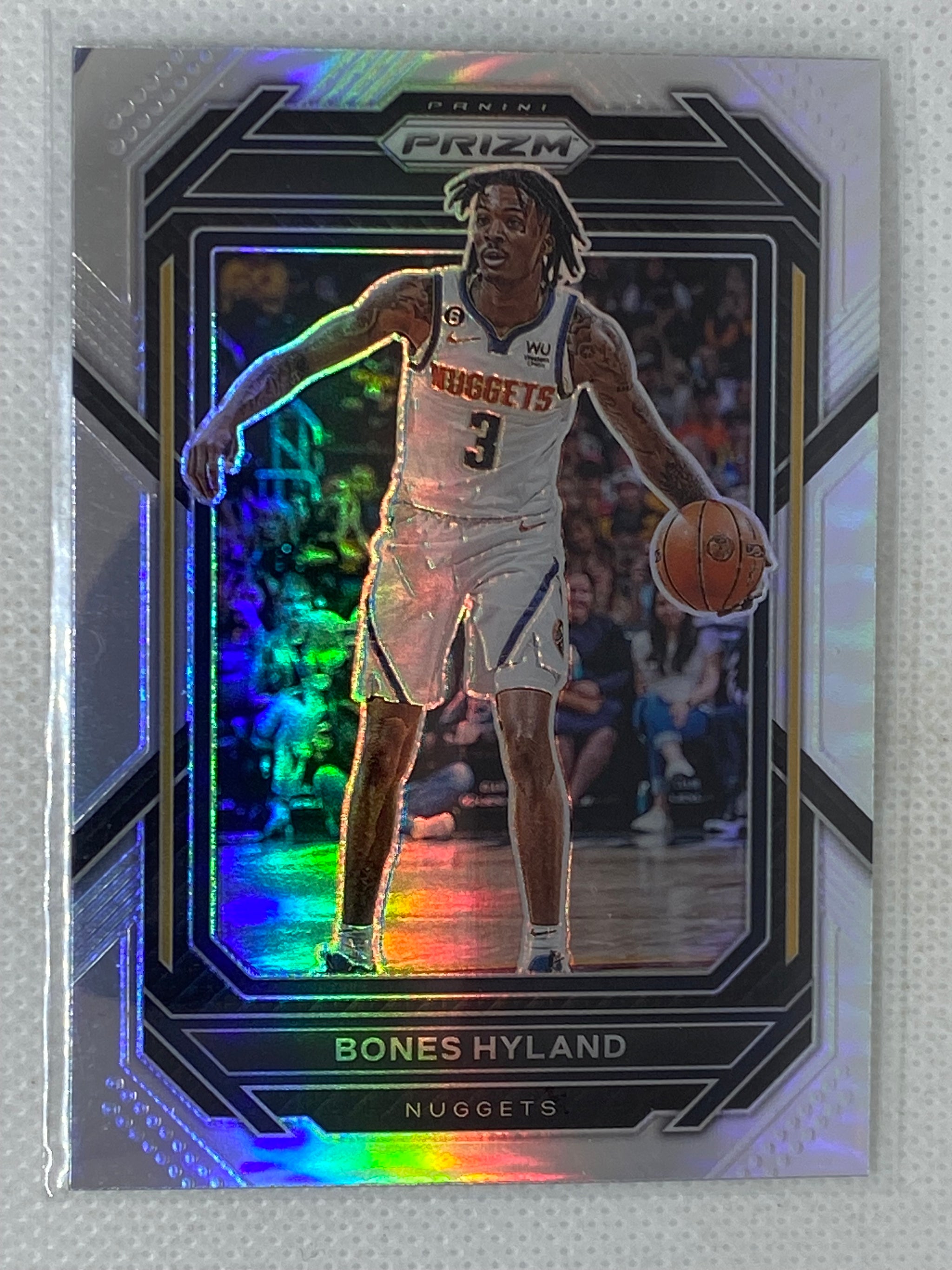 2021-22 Prizm Bones Hyland 75th anniversary SSP Blue Rookie RC! Denver deals Nuggets