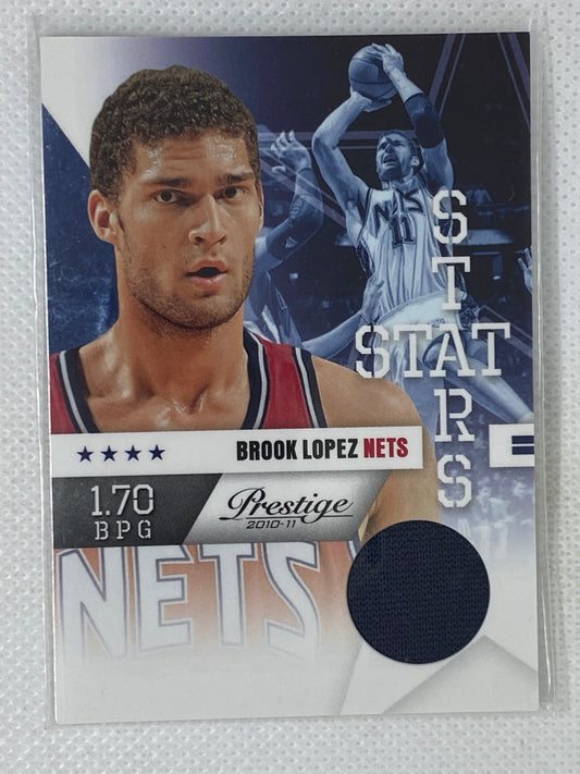 2010-11 Prestige Stat Stars Materials /249 Brook Lopez #25 New Jersey Nets