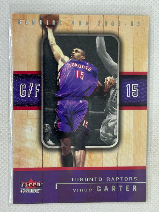 2002-03 Fleer Genuine #67 Vince Carter Toronto Raptors