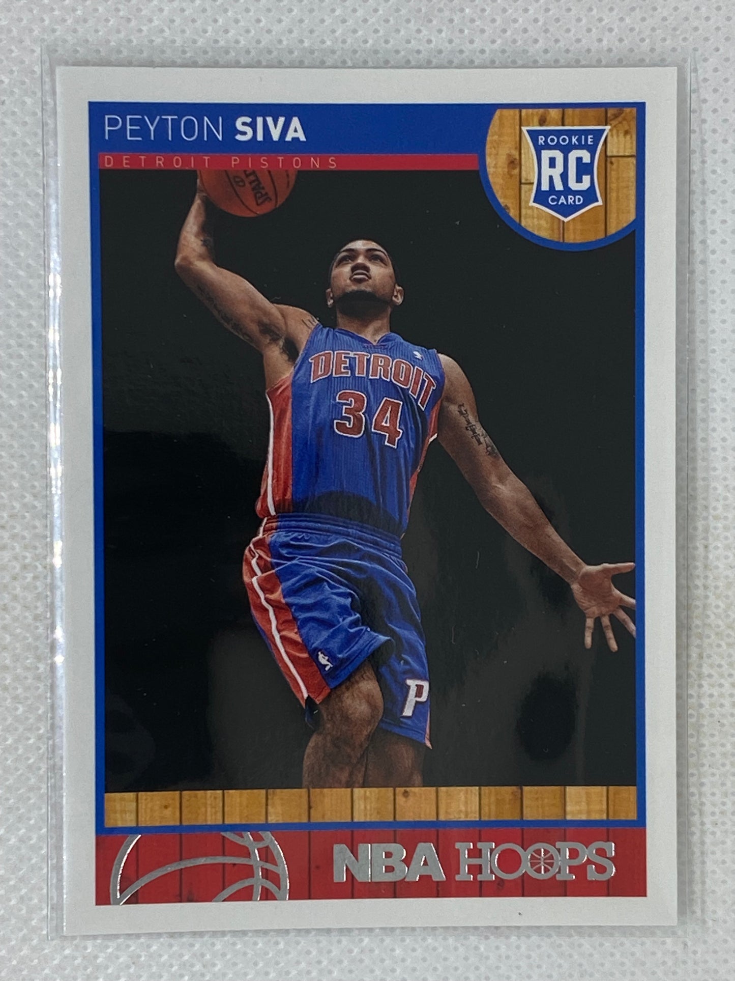 2013-14 Panini NBA Hoops Red Back Peyton Siva #298 Rookie Detroit Pistons