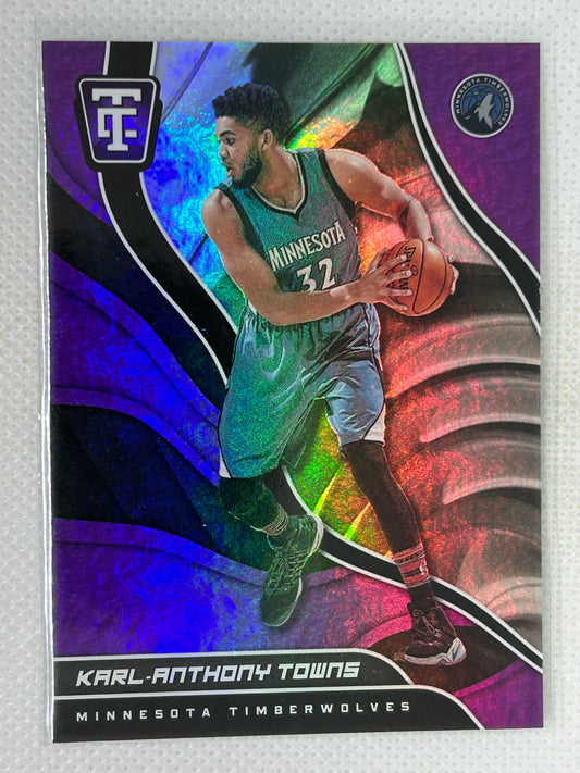 2017-18 Panini Totally Certified Purple Karl Anthony Towns #32 Minnesota Timberwolves