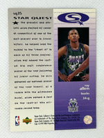 1997-98 Collector's Choice StarQuest Rookie #116 Ray Allen Milwaukee Bucks HOF