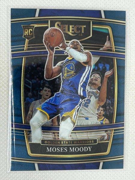 2021-22 Panini Select Rookie Moses Moody #62 Golden State Warriors