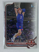 2022 Topps Bowman U Basketball 1st Bowman Prospect Christian Braun # 6 Denver Nuggets