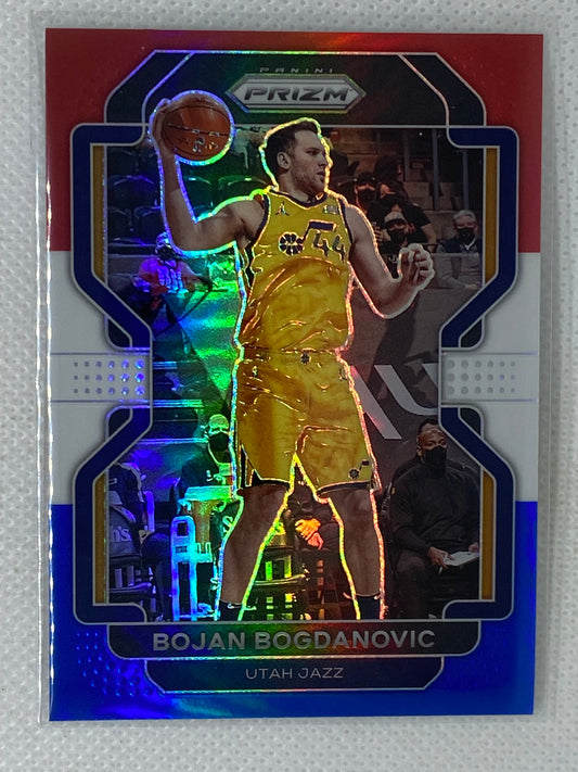 2021-22 Panini Prizm Red White Blue Bojan Bogdanovic #67 Utah Jazz