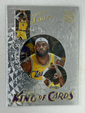 2021-22 Panini Illusions King of Cards Lebron James #1 Los Angeles Lakers