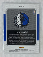 2019-20 Panini NBA Hoops Backstage Pass Holo Luka Doncic #3 Dallas Mavericks