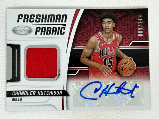 2018-19 Panini Certified Freshman Fabric Patch Auto /149 Chandler Hutchinson