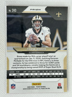 2020 Panini Prizm Red Cracked Ice #243 Drew Brees New Orleans Saints