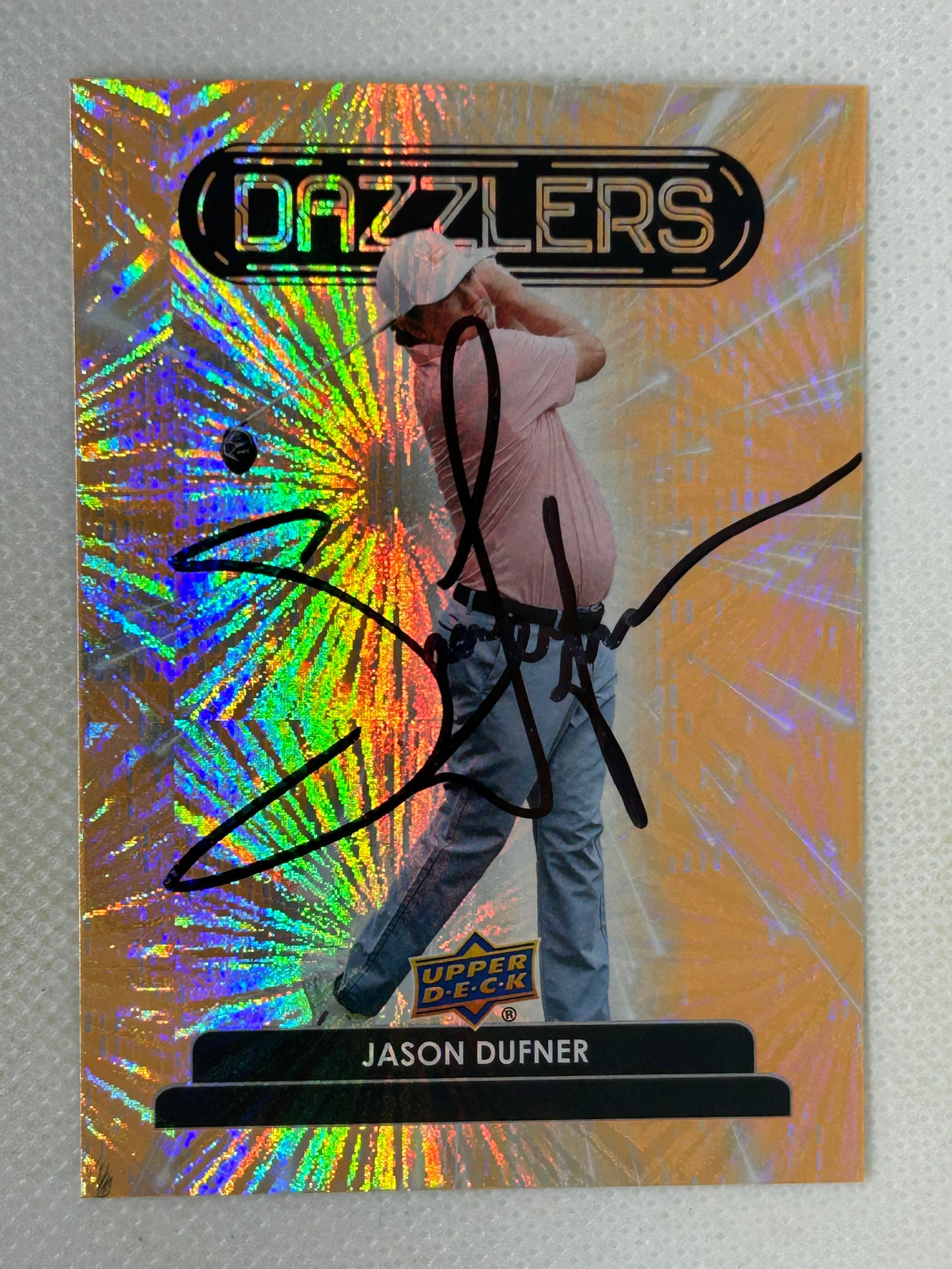 2024 Upper Deck Golf Dazzlers #DZ-47 Jason Dufner Signed Card