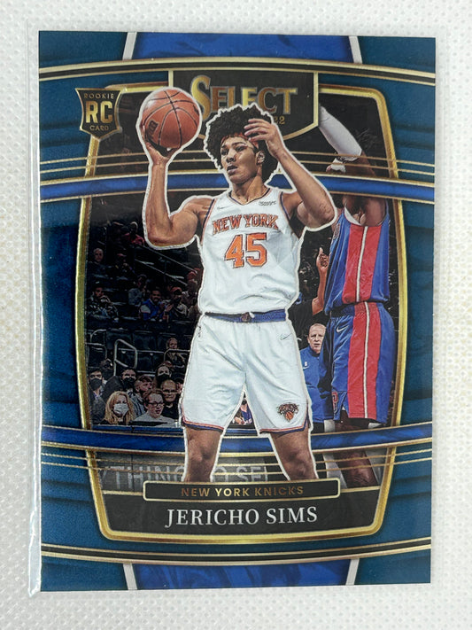 2021-22 Panini Select Rookie Jericho Sims #87 New York Knicks