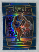 2021-22 Panini Select Concourse Tre Mann Retail Blue Silver Prizm RC #36