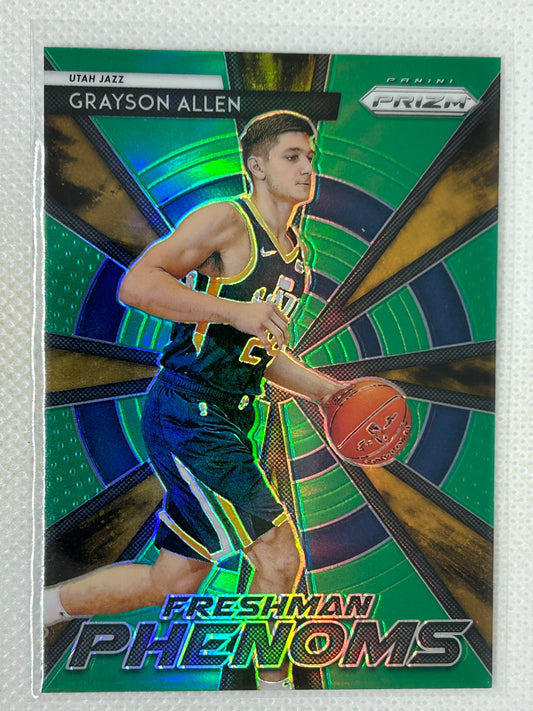 2018-19 Panini Prizm Freshman Phenoms Green Grayson Allen Rookie #5 Utah Jazz