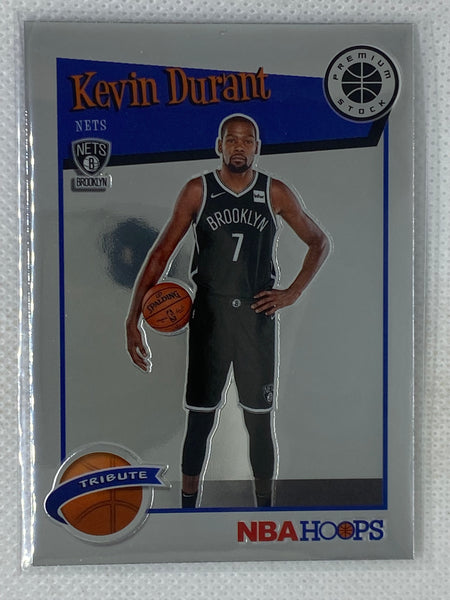 2019-20 NBA Hoops Premium Stock Kevin Durant #284 Base Tribute