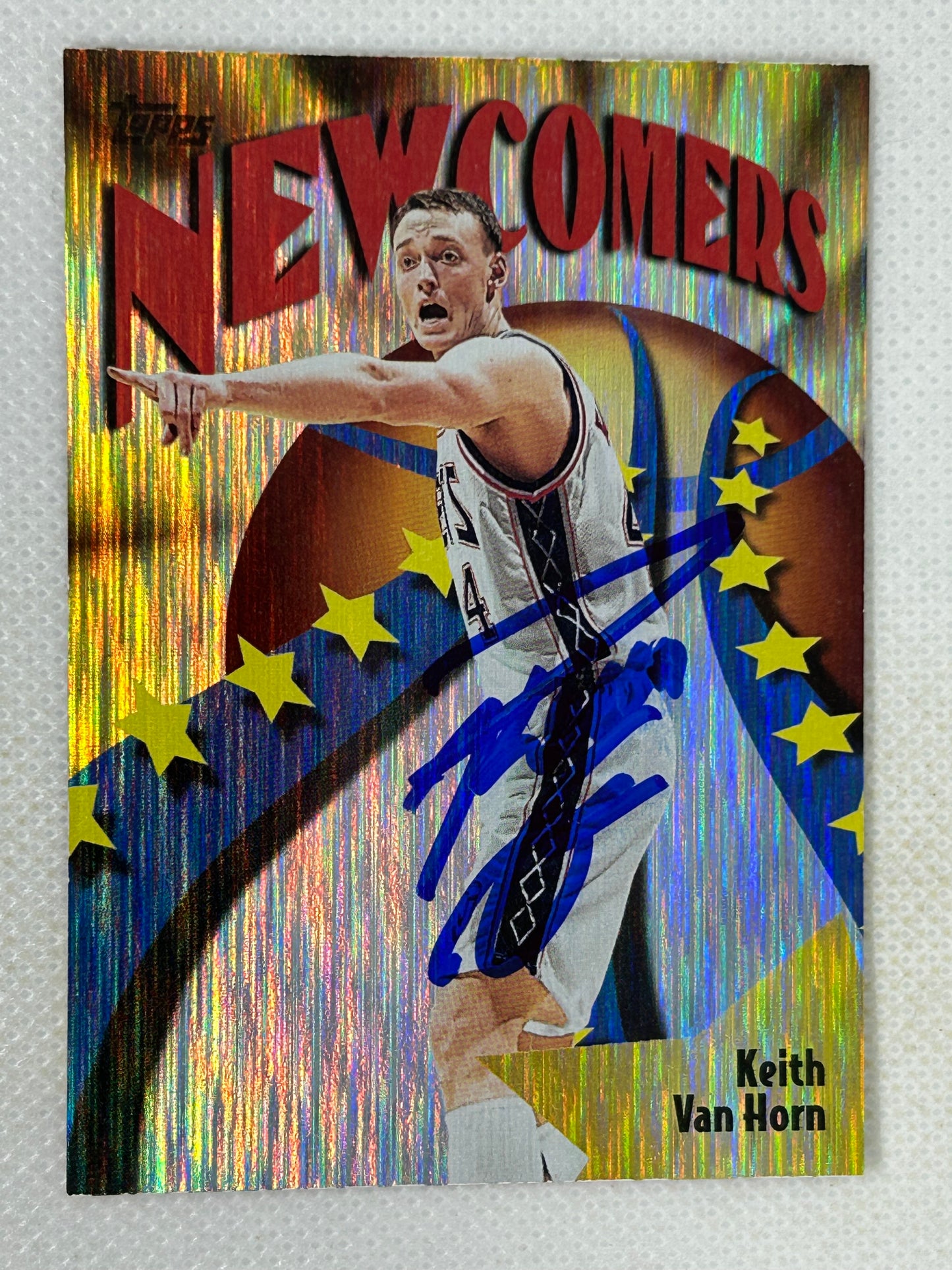 1998-99 Topps Season's Best Newcomers Keith Van Horn #SB27 New Jersey Nets Signed Card