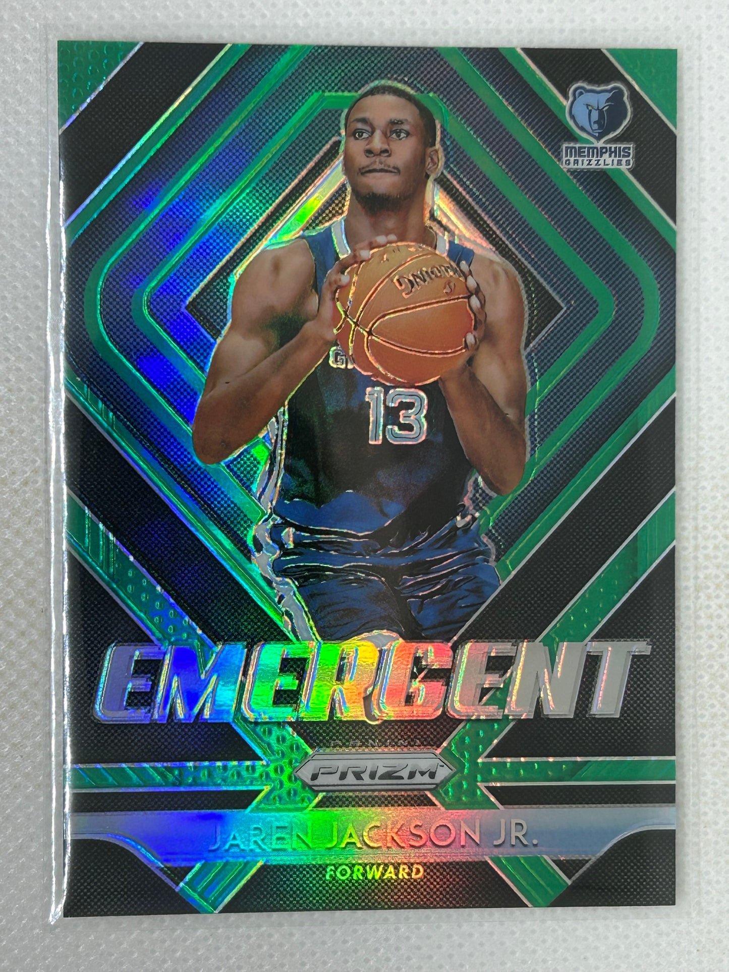 2018-19 Panini Prizm Green Emergent Rookie #4 Jaren Jackson Jr Memphis Grizzlies