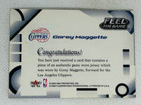 2000-01 Fleer Feel the Game Corey Maggette Los Angeles Clippers