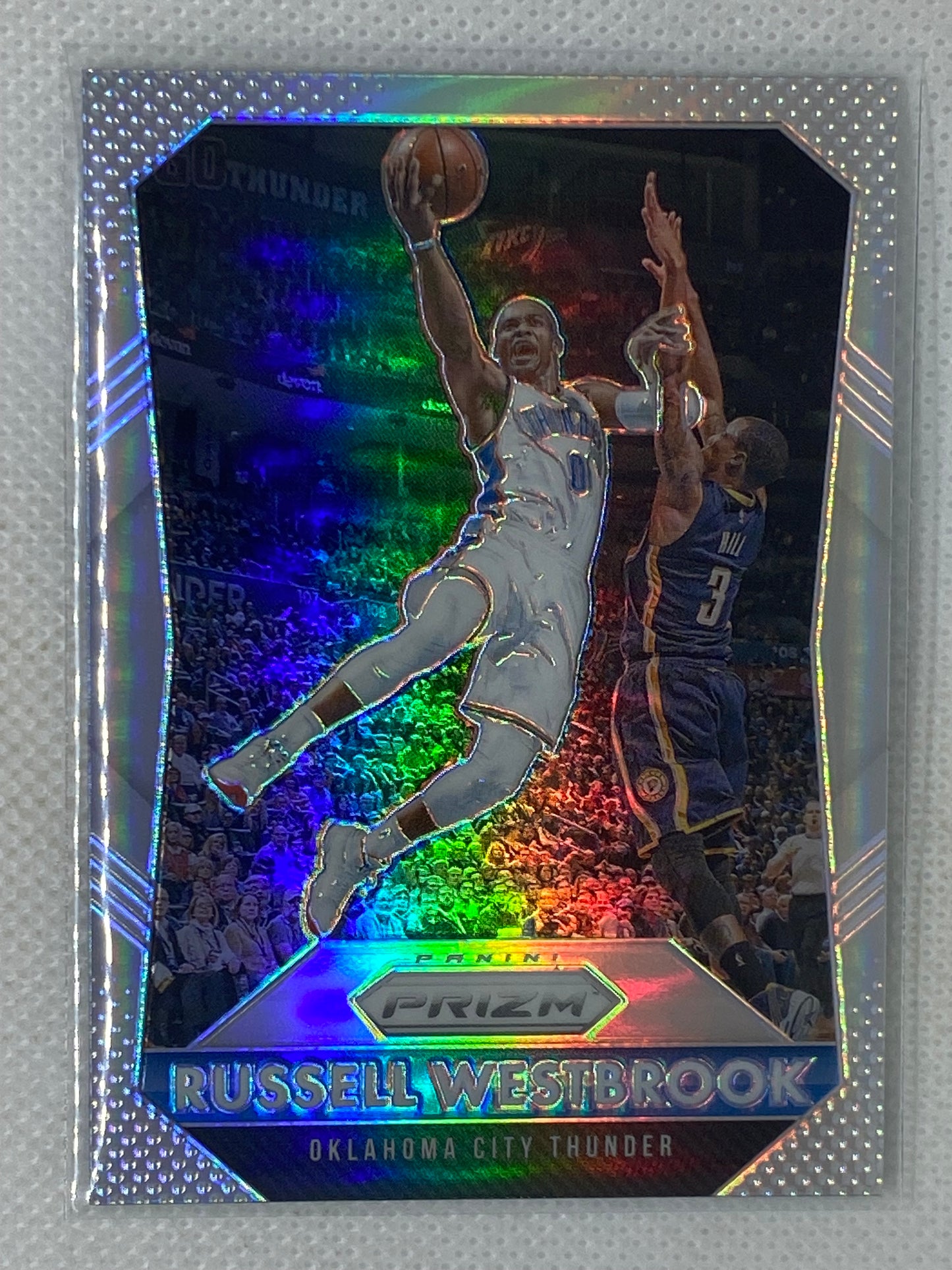 2015-16 Panini Prizm Silver Prizm Russell Westbrook #106 Oklahoma City Thunder