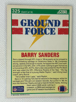 1990 Score 325 Barry Sanders Ground Force (5 of 12) Detroit Lions