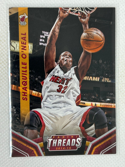 2014-15 Panini Threads Shaquille O'Neal #170 Miami Heat