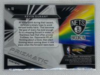 2021-22 Panini Prizm Silver Prizmatic Kevin Durant #10 Brooklyn Nets