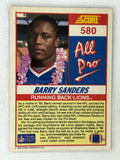 1990 Score Barry Sanders Football Card #580 Detroit Lions