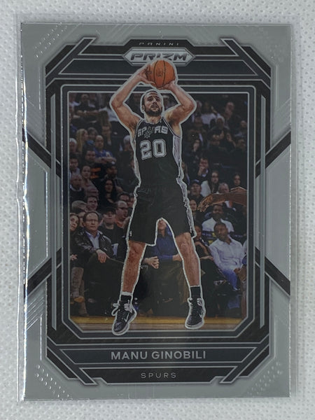 2022-23 Panini Prizm Base Manu Ginobili #296 San Antonio Spurs