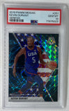 2019-20 Panini Mosaic Kevin Durant Team USA #251 Genesis Prizm PSA 10 Gem Mint