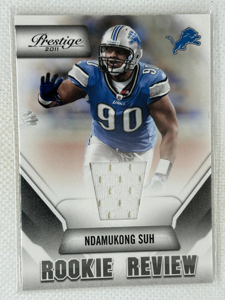 2011 Panini Prestige Rookie Review Relic #31 Ndamukong Suh Detroit Lions