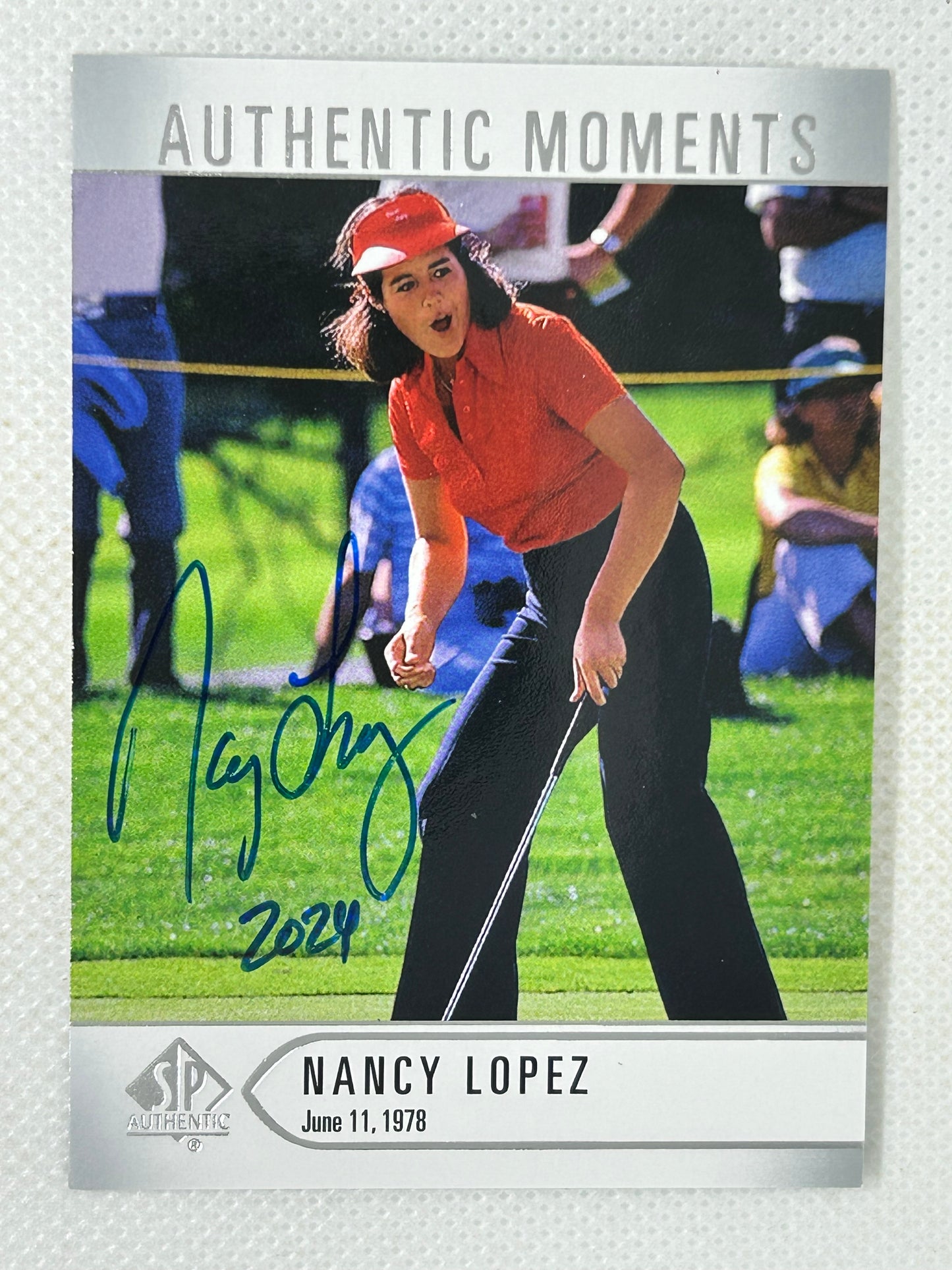 2013 Upperdeck SP Authentic #64 Authentic Moments Nany Lopez Signed Card