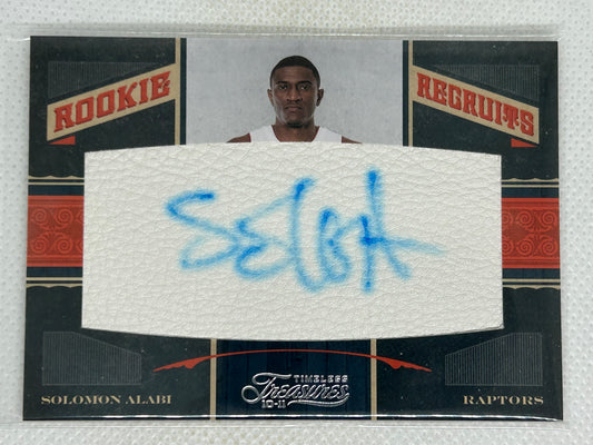 2010-11 Timeless Treasures Solomon Alabi Rookie Recruits /299  #145 Auto RC Toronto Raptors