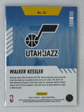 2022-23 Panini NBA Hoops Walker Kessler Rookie #22 Holo Gold Foil Arriving Now Utah Jazz