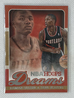 2013-14 Panini NBA Hoops Dreams Damian Lillard #23 Portland Trail Blazers