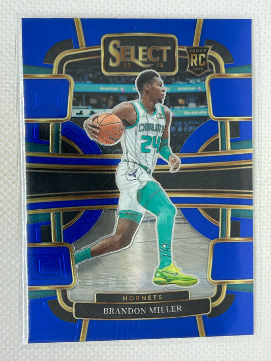 2023-24 Panini Select Rookie Brandon Miller #80 Charlotte Hornets