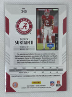 2021 Panini Score Patrick Surtain II #340 RC Alabama Crimson Tide