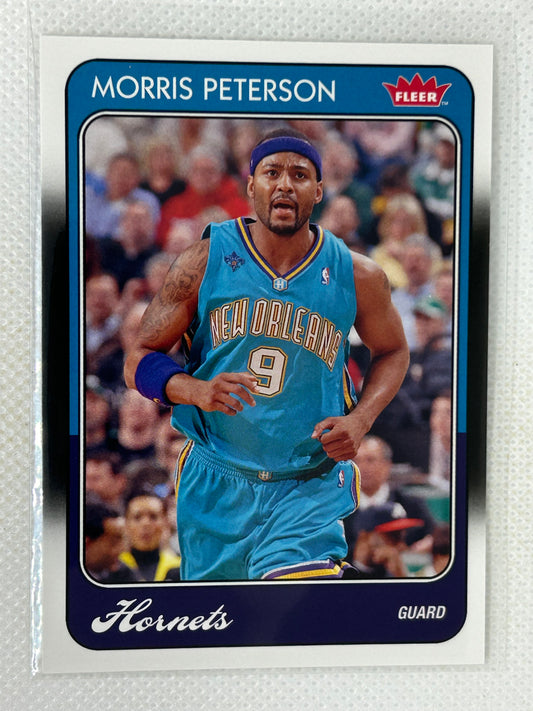 2008-09 Fleer Morris Peterson #74 '88-89 Retro Design New Orleans Hornets