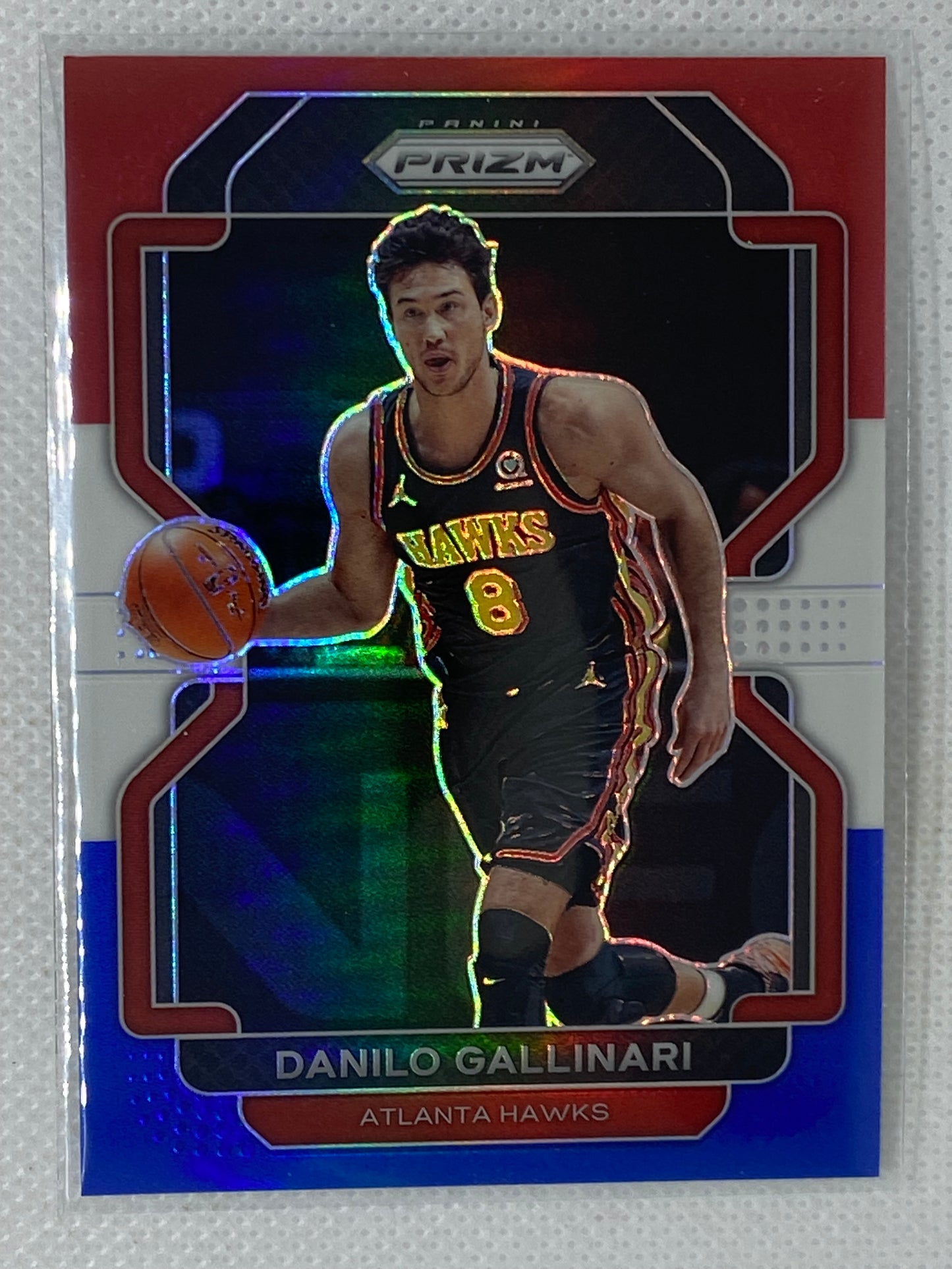 2021-22 Panini Prizm Red White Blue Danilo Gallinari #177 Atlanta Hawks