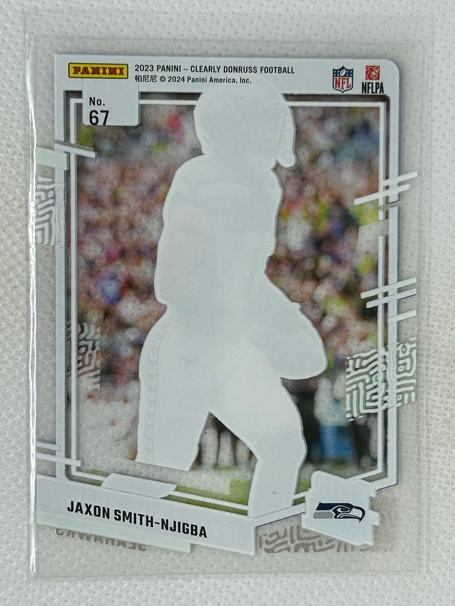 2023 Panini Clearly Donruss Rated Rookie #67 Jaxon Smith-Njigba Seattle Seahawks