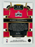 2023-24 Panini Select #55 Russell Westbrook Light Blue Disco Prizms #/99 Los Angeles Clippers